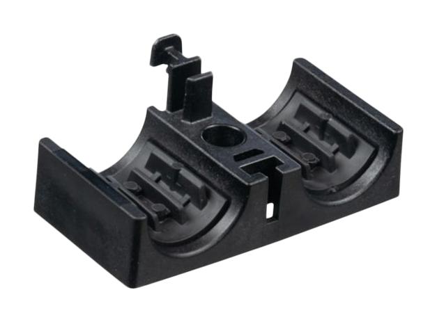 PANDUIT HV19CC2-C370 Fastener, 2Pos, Screw Mount Cable Clamp, 6.5 mm