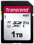 TRANSCEND TS1TSDC460T-VS1 Flash Memory Card, SDXC Card, Class 2, Class 30, 1 TB, -25 &deg;C, 85 &deg;C