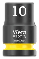 WERA 05005501001 Socket, Hexagonal, Impaktor, 3/8" Drive, 10mm AF, 30mm L