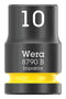 WERA 05005501001 Socket, Hexagonal, Impaktor, 3/8" Drive, 10mm AF, 30mm L