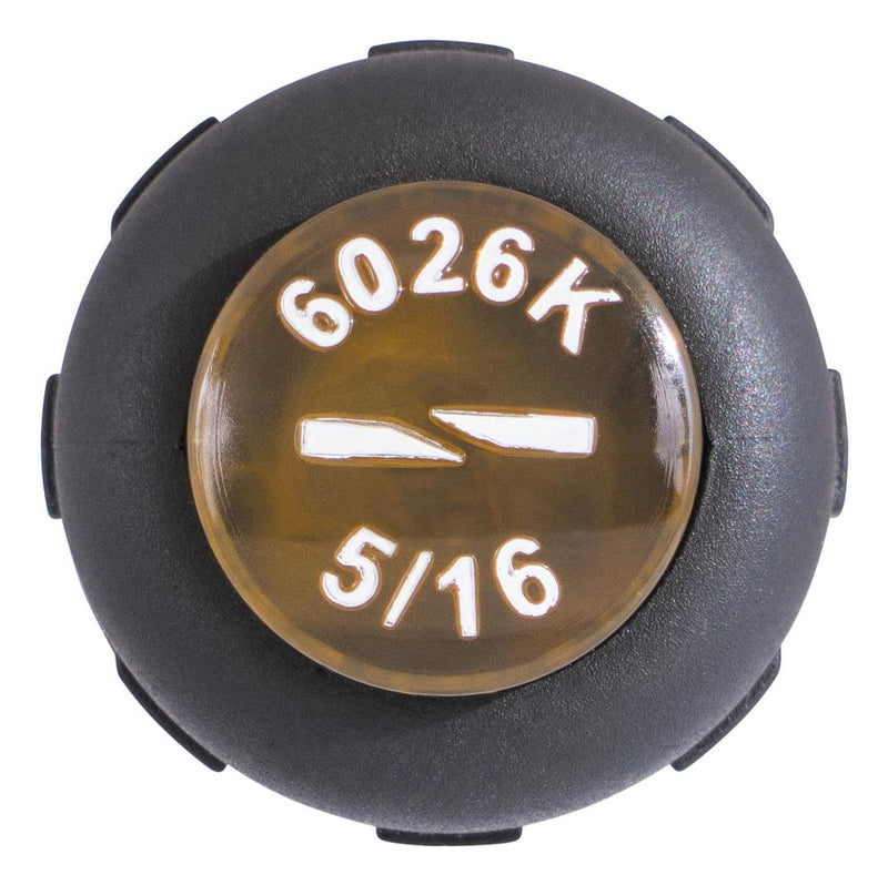 KLEIN TOOLS 6026K Screwdriver, Slotted, 7.9 mm Tip, 284.2 mm OAL, 152.4 mm Blade, Steel, Cushion Grip