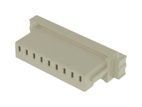 SAMTEC ISS1-09 Connector Housing, White Nylon, 1Row, MicroMate ISS1 Series, Receptacle, 9 Ways, 2.54 mm