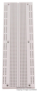 GLOBAL SPECIALTIES UBS-100 Breadboard, Solderless, Mold-In Bus Strips, Plastic, 10mm, 165mm x 56mm
