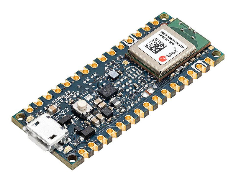 ARDUINO ABX00071 Nano 33 BLE Rev2, nRF52840, 3.3V, ARM Cortex-M4F, Development Boards GTIN UPC EAN: 7630049203501