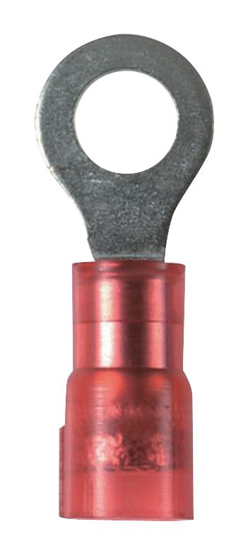 PANDUIT PNF18-14R-C Ring Tongue Terminal, M6, 1/4", 18 AWG, 1 mm&sup2;, PNF, Red GTIN UPC EAN: 07498351320