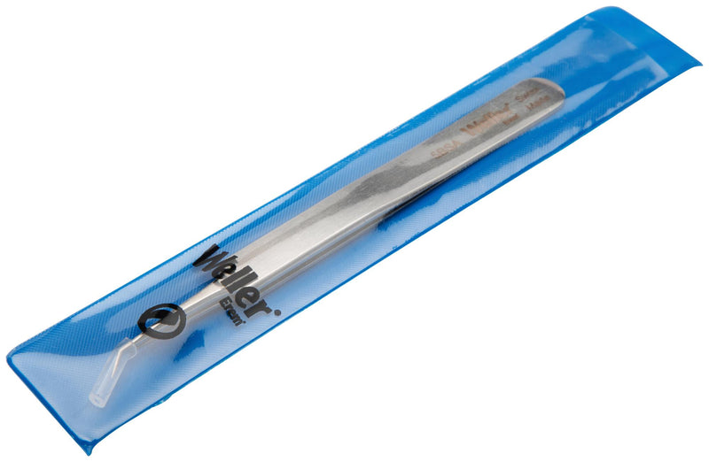 WELLER EREM 5BSA Tweezer, Precision, Curve/Pointed Tip, 115mm, Stainless Steel