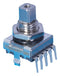 ELMA E33-VT622-M45T Rotary Encoder, Mechanical, Incremental, 8 PPR, 16 Detents, Vertical, With Push Switch