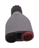 MUELLER ELECTRIC BU-165-F Connector Adapter, BNC Coaxial, 1 Ways, Jack, Jack, Banana - 4mm, 2 Ways, Receptacle