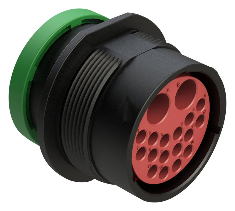 AMPHENOL SINE/TUCHEL AHDP04-24-18PN-BRACL82 CIRCULAR CONNECTOR, RCPT, 18POS, CRIMP