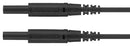 SCHUTZINGER MSFK A301 / 0.5 / 50 / SW Banana Test Lead, 2mm Banana Plug, Shrouded, 2mm Banana Plug, Shrouded, 19.6 ", 500 mm, Black