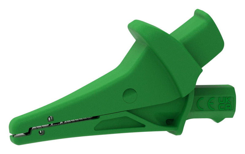 CAL TEST ELECTRONICS CT4501-5 ALLIGATOR CLIP, GREEN, 20A, 1.2"