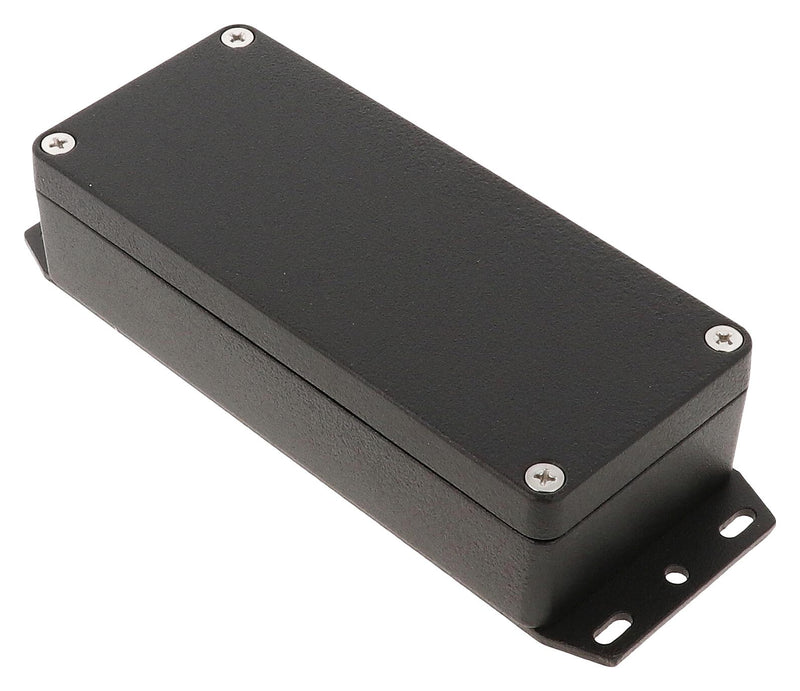 HAMMOND 1550Z109FBK Metal Enclosure, w/ Flange, Instrument, Diecast Aluminium, 150 mm, 64 mm, 36 mm, IP66, IP67, IP68
