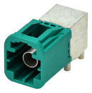 MULTICOMP PRO MP012345 RF / Coaxial Connector, Mini FAKRA Coaxial, Right Angle Plug, Through Hole Right Angle, 50 ohm