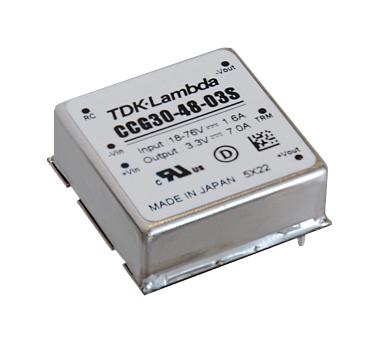 TDK-LAMBDA CCG30-48-05S Isolated Through Hole DC/DC Converter, ITE, DIP, 4:1, 30 W, 1 Output, 5 V