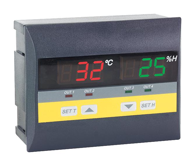 DWYER THC-31 Humidity Meter, 0% to 100% Relative Humidity, 3 %, 0.1 &deg;C, 103.9 mm, 134.3 mm, 61.84 mm