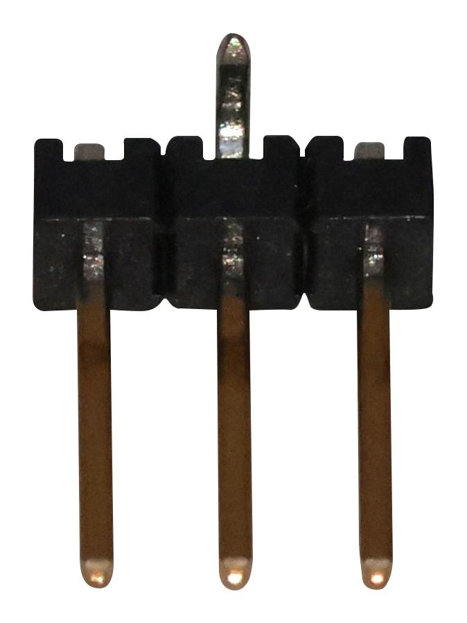 TE CONNECTIVITY 5-146129-1 Pin Header, Board-to-Board, 2.54 mm, 1 Rows, 3 Contacts, Surface Mount Straight, AMPMODU Series