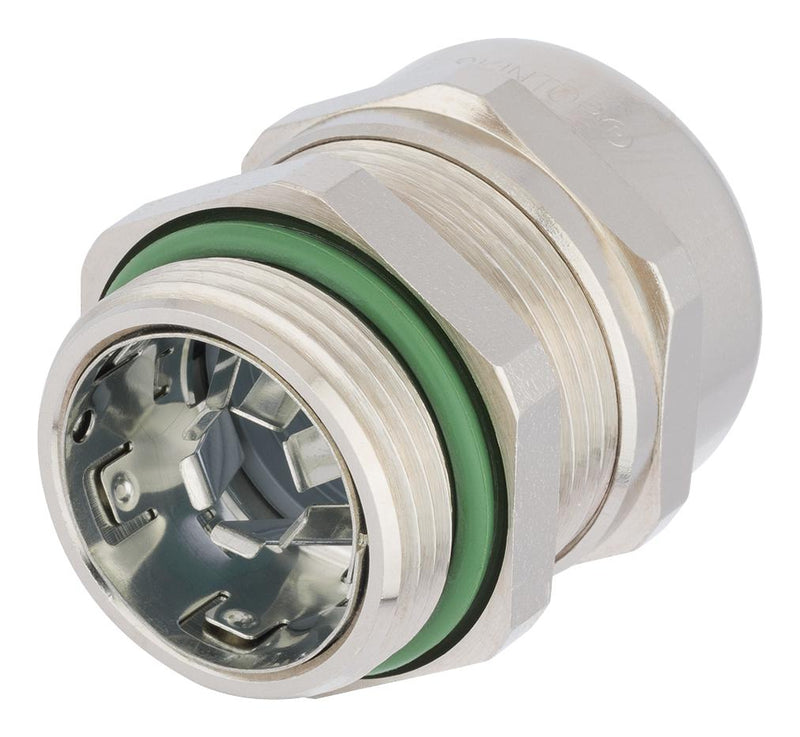LAPP KABEL 53112534 Cable Gland, Skintop&reg; MS-HF-M SC, M32 x 1.5, 11 mm, 21 mm, Brass, Metallic - Nickel Finish