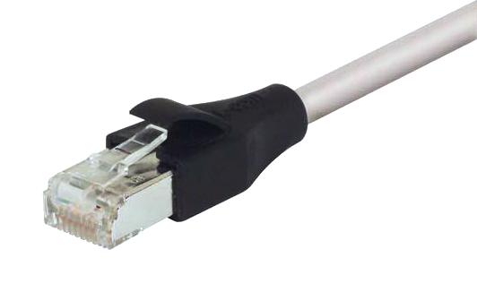 L-COM TRD855SIG-5 Ethernet Cable, Cat5e, RJ45 Plug to RJ45 Plug, SSTP (Screened Shielded Twisted Pair), Grey