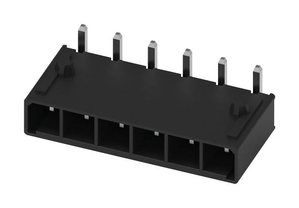 WURTH ELEKTRONIK 657006140101 Pin Header, Wire-to-Board, 5.7 mm, 1 Rows, 6 Contacts, Through Hole Right Angle, WR-MPC5 Series