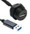 AMPHENOL LTW UA-30PMFL-SC7B20 USB CABLE ASSY, 3.0 A RCPT-PLUG, 7.8"