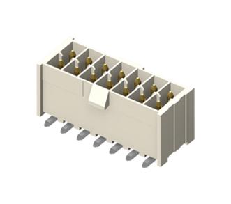 SAMTEC IPL1-102-01-F-D-K Pin Header, Wire-to-Board, 2.54 mm, 2 Rows, 4 Contacts, Through Hole Straight