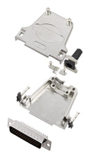 AMPHENOL COMMUNICATIONS SOLUTIONS L17DTZF25-RG+L717HDB44P D Sub Connector, With Backshell, HD44, High Density, Plug, DTZF-RG, 44 Contacts, DB, Solder Cup