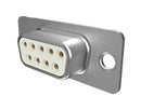 AMPHENOL COMMUNICATIONS SOLUTIONS DEP09S065TLF D Sub Connector, Standard, Receptacle, DP Series, 9 Contacts, DE, Solder Cup
