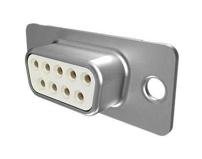 AMPHENOL COMMUNICATIONS SOLUTIONS DEP09S065TLF D Sub Connector, Standard, Receptacle, DP Series, 9 Contacts, DE, Solder Cup