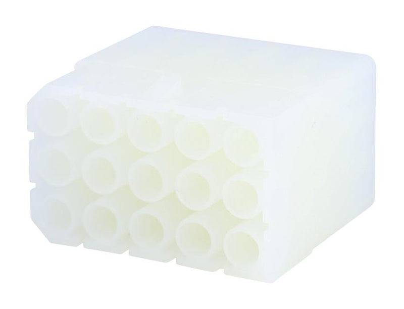 MOLEX 19-09-1152 Connector Housing, Standard .093" 1991 Series, Receptacle, 15 Ways, 6.3 mm