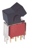 MULTICOMP PRO MP3AD4J202VS2QES Rocker Switch, Sealed, (On)-Off-(On), DPDT, Non Illuminated, Through Hole, Black