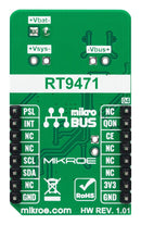 MIKROELEKTRONIKA MIKROE-4823 Add-On Board, Charger 17 Click, 3.3V in, I2C Interface