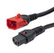 L-COM C14LC13L-15-6F POWER CORD, IEC C14-IEC C13, 6 , 15A