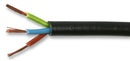 MULTICOMP PRO 2183Y-0.75MMBLK Multicore Cable, Flexible, Oval, Per M, Unscreened, 3 Core, 0.75 mm&sup2;