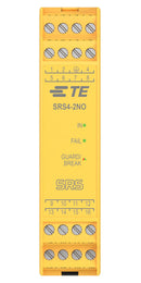 TE CONNECTIVITY SRS4-2NO Safety Relay, 24 VDC, DPST-NO, SRS Series, DIN Rail, 6 A, Screw Clamp