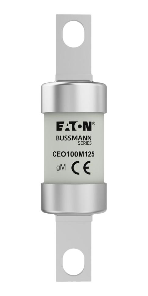 EATON BUSSMANN CEO100M125 Fuse, High Rupturing Capacity (HRC), CEO Series, 100 A, Bolted Tag, 415 V