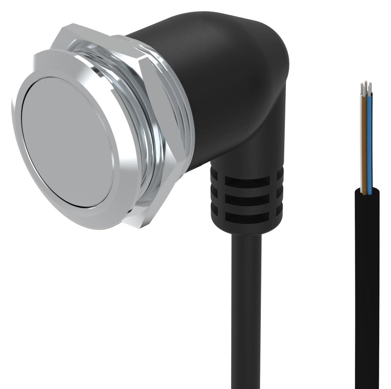 EAO 82-665C.1000 Vandal Resistant Switch, 82 Series, 22 mm, SPDT, Momentary, Round Flat Flush, Natural