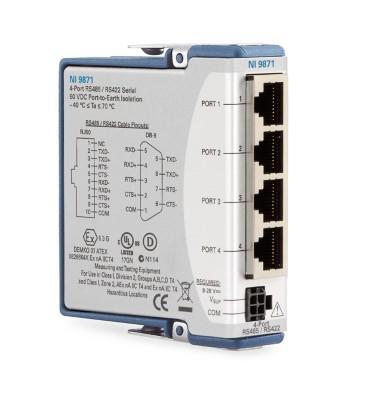 NI 779892-02 779892-02 Serial Interface Module C Series NI-9871 RS422/RS485 4 Port