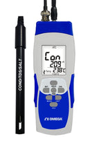 Omega CDH-SD11 CDH-SD11 Conductivity Meter 30&Acirc;&micro;S/cm to 20mS/cm 1 ppm % Salt TDS Temperature 175 mm