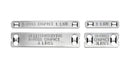 HELLERMANNTYTON MBML10X90 Wire Marker, Embossing, Blank (No Legend), 10mm x 89.5mm, 6 mm