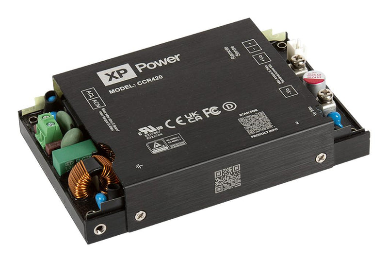 XP POWER CCR420PS30 AC/DC Enclosed Power Supply (PSU), ITE, Industrial & Medical, 280 W, 30 V, 14 A