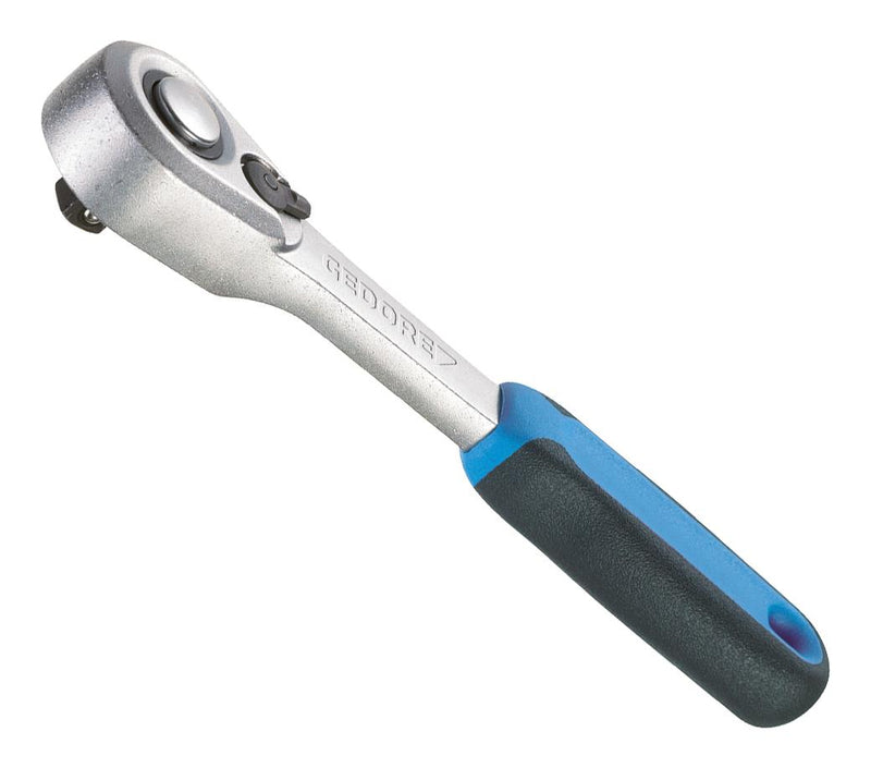GEDORE 1703749 Reversible Ratchet, Chrome Vanadium Steel, 1/4" Drive, 130 mm Length