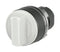 EAO 46-2W19.1CN0.004 Switch Actuator, 3 Position, 30mm, White, EAO 46 Series 22.3mm Illuminated Selector Switches, IP65