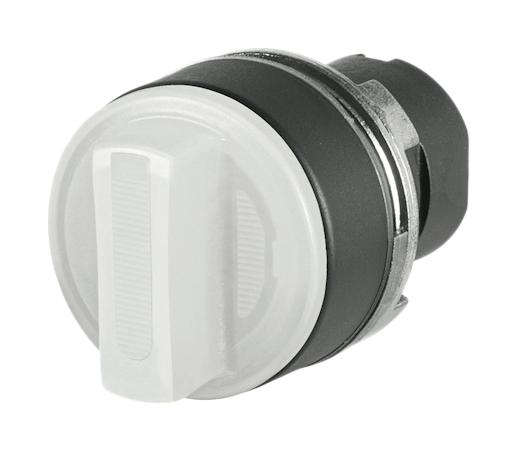EAO 46-2W19.1CN0.004 Switch Actuator, 3 Position, 30mm, White, EAO 46 Series 22.3mm Illuminated Selector Switches, IP65