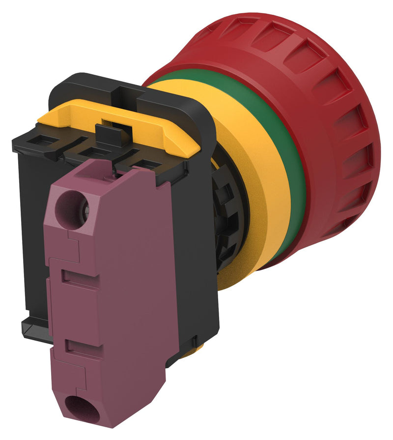 ALCOSWITCH - TE CONNECTIVITY PBES22N01R Emergency Stop Switch, 22mm, SPST-NC, Maintained, Screw, 10 A, 24 V
