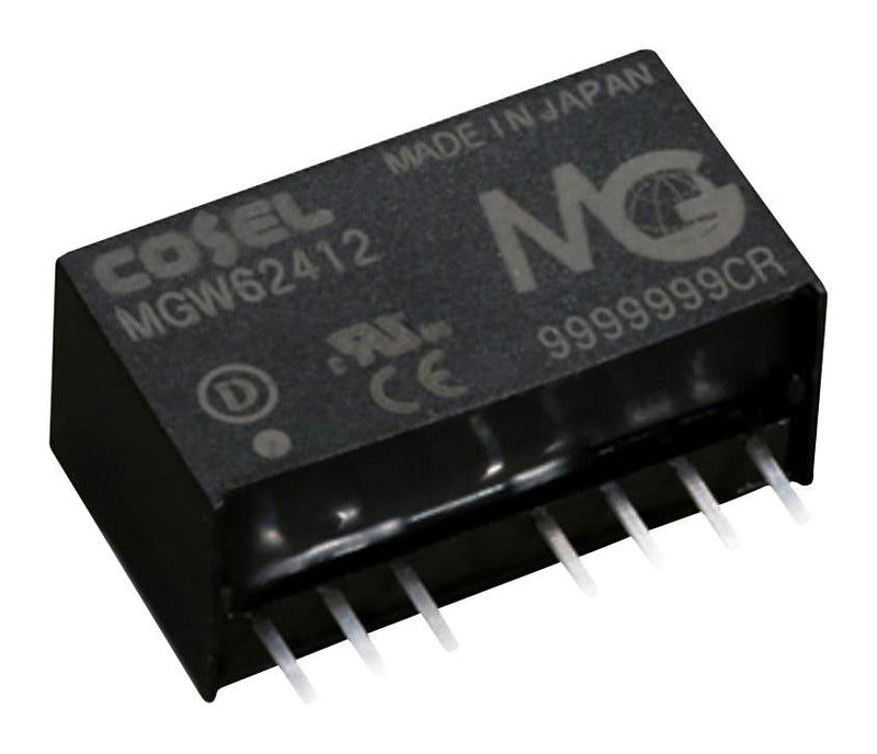 COSEL MGW61215 Isolated Through Hole DC/DC Converter, ITE, SIP, 4:1, 6 W, 2 Output, 15 V