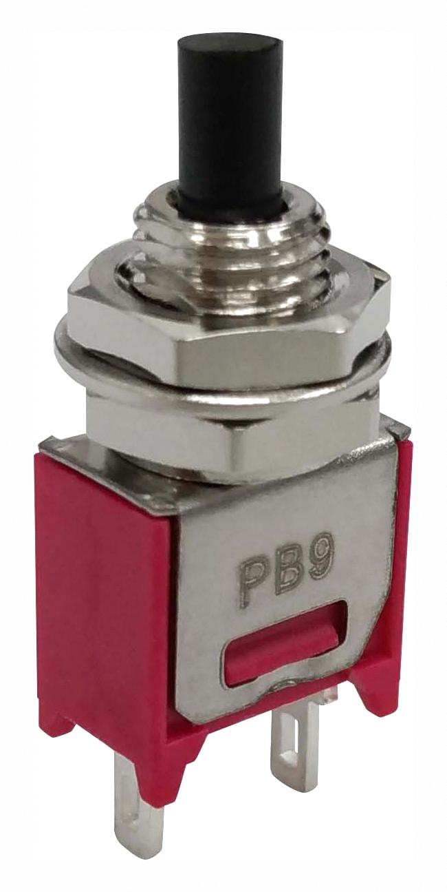 MULTICOMP PRO MP-PB9-BA00AQE-5 Pushbutton Switch, SPST-NO-DM, Off-(On), Round Plunger