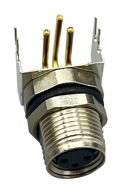 NORCOMP 857-003-213R004 SENSOR CONN, R/A M8, 3POS, RCPT, PANEL