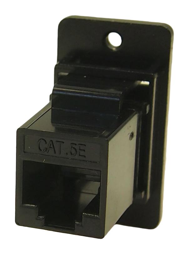 MULTICOMP PRO MP-CP30720MB440 In-Line Adapter, Cat5e, Black Metal Frame, Adapter, In-Line, RJ45, RJ45