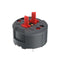 RAFI 1.20.126.414/0000 Contact Block, 2NC+1, Dark Grey, PC Pin, 3 Pole, 100 mA, 35 V