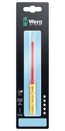 WERA K K VDE 3060 I 0,4X2,5X157 MM TIE SB Interchange Screwdriver, VDE, Slotted, Stainless Steel, 0.4 mm x 2.5 mm x 157 mm